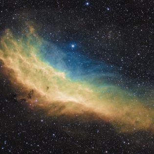 Californianebel in SHO Hubble-Palette
