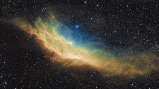 Californianebel in SHO Hubble-Palette